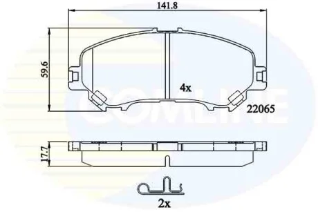 Comline - Гальмівні колодки до дисків COMLINE CBP32278