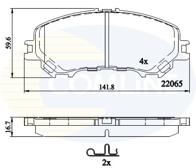 - Гальмівні колодки до дисків COMLINE CBP32304 (фото 1)