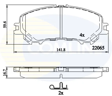 Comline - Гальмівні колодки до дисків COMLINE CBP32304