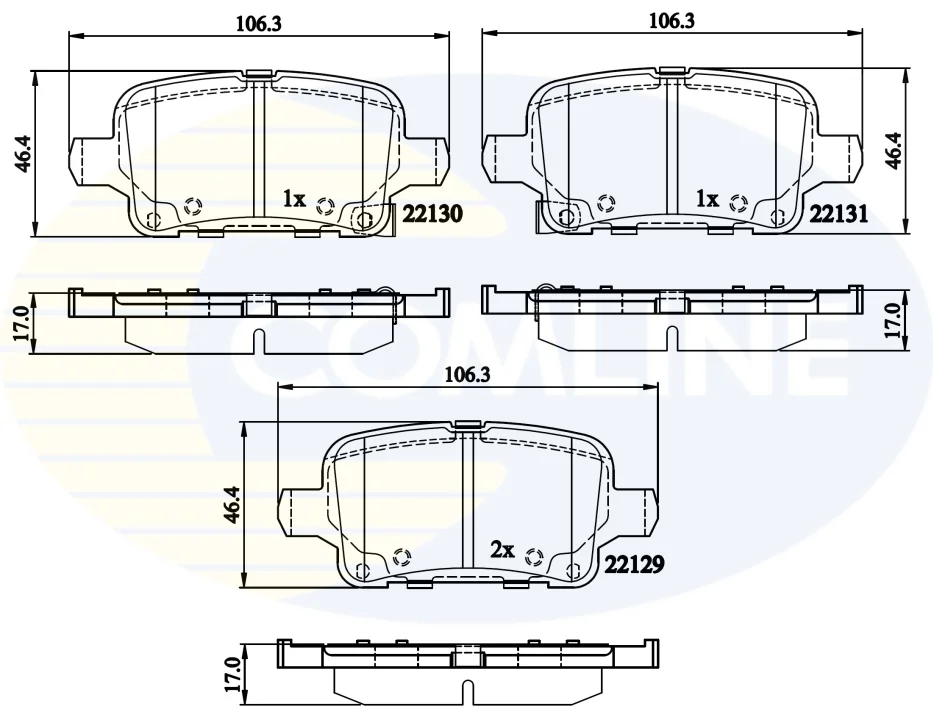 Comline - Гальмівні колодки до дисків COMLINE CBP32307 (фото 1)