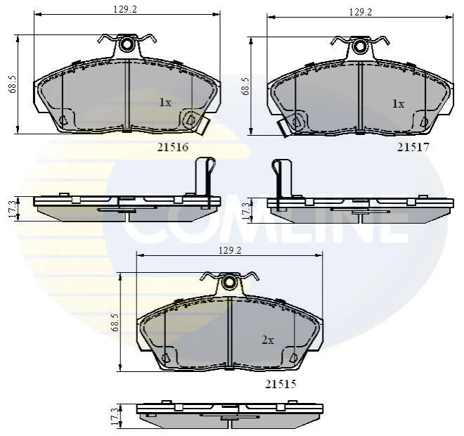 Comline - Гальмівні колодки до дисків COMLINE CBP3232 (фото 1)
