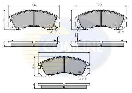 Comline - Гальмівні колодки до дисків COMLINE CBP3234