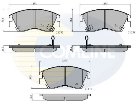 Comline - Гальмівні колодки до дисків COMLINE CBP3295