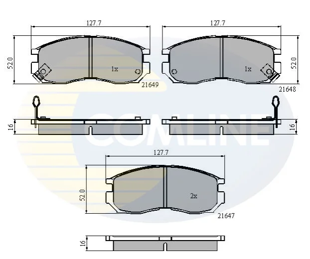 Comline - Гальмівні колодки до дисків COMLINE CBP3363 (фото 1)