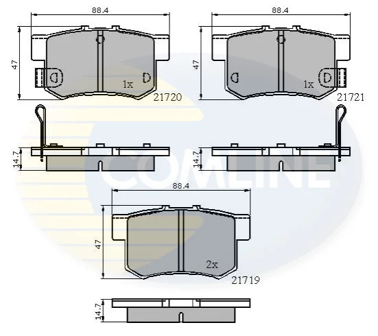 Comline - Гальмівні колодки до дисків COMLINE CBP3445 (фото 1)
