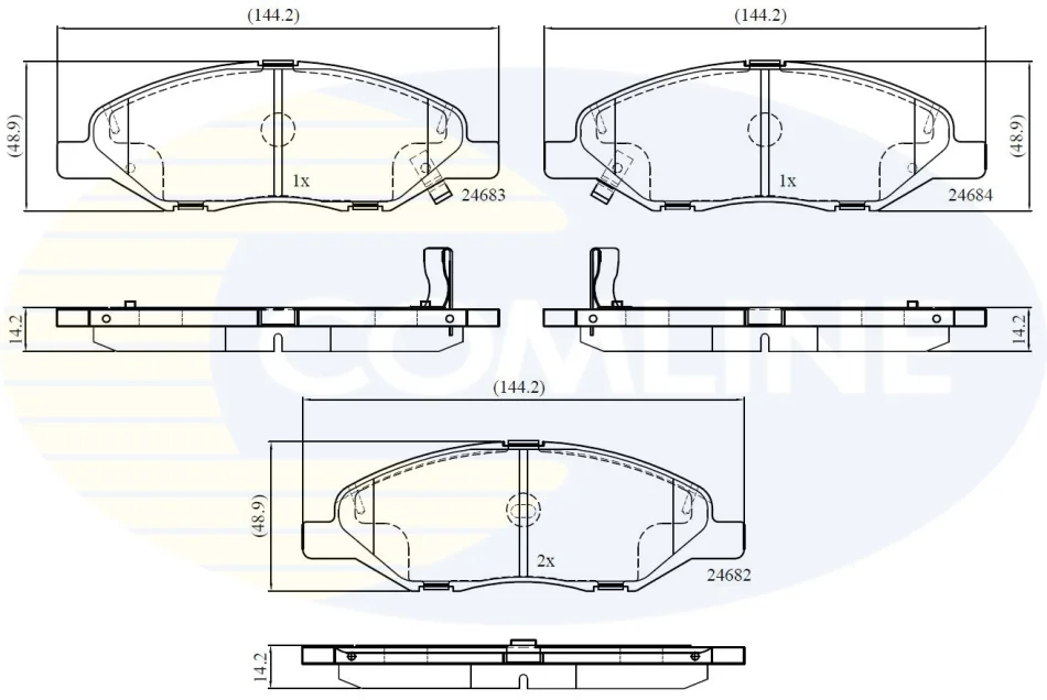 Comline - Гальмівні колодки до дисків COMLINE CBP36044 (фото 1)