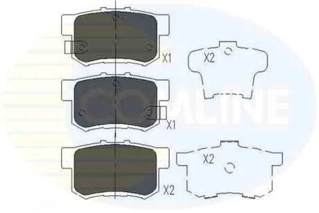 Comline - Гальмівні колодки до дисків COMLINE CBP36049