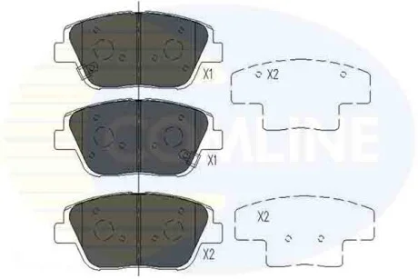 Comline - Гальмівні колодки до дисків COMLINE CBP36080