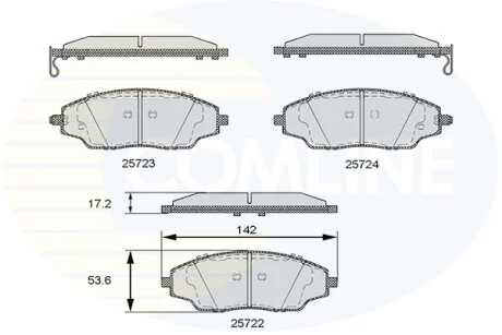 Comline - Гальмівні колодки до дисків COMLINE CBP36083