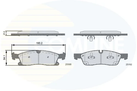 Comline - Гальмівні колодки до дисків COMLINE CBP36133