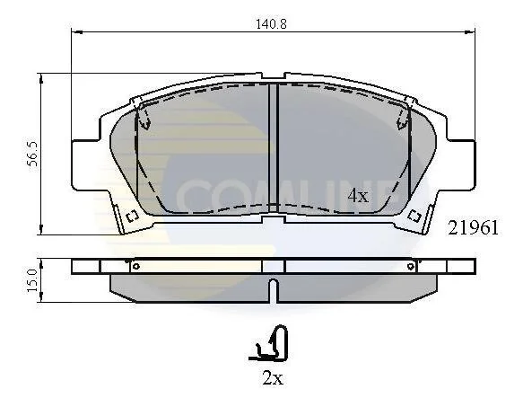 Comline - Гальмівні колодки до дисків COMLINE CBP3713 (фото 1)