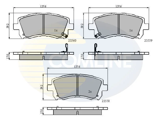 Comline - Гальмівні колодки до дисків COMLINE CBP3722 (фото 1)
