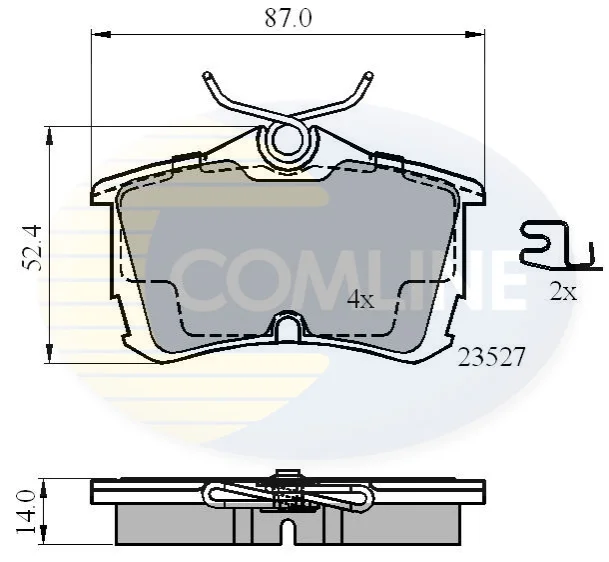 Comline - Гальмівні колодки до дисків COMLINE CBP3803 (фото 1)