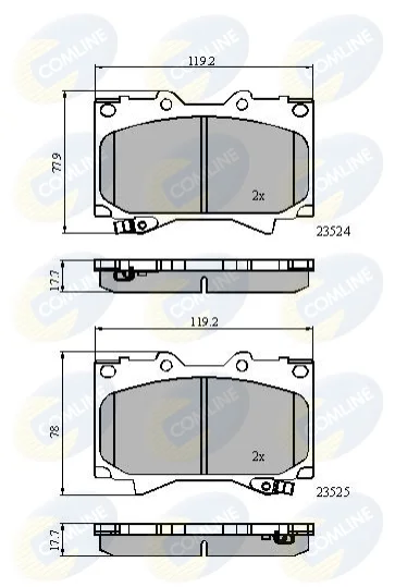 Comline - Гальмівні колодки до дисків COMLINE CBP3831 (фото 1)