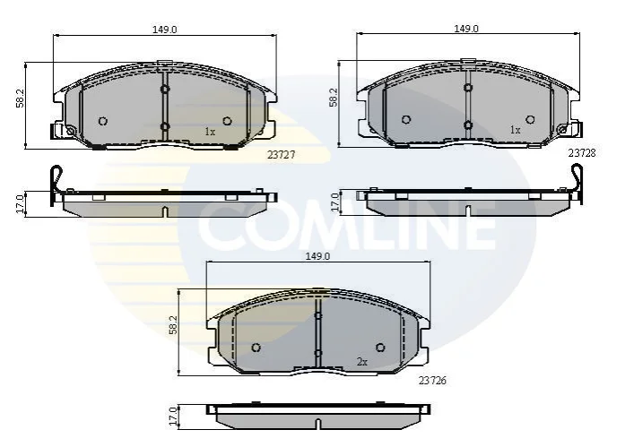 Comline - Гальмівні колодки до дисків COMLINE CBP3902 (фото 1)