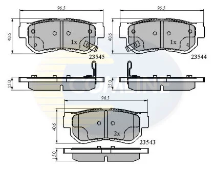 Comline - Гальмівні колодки до дисків COMLINE CBP3935