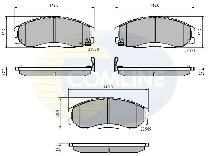Comline - Гальмівні колодки до дисків COMLINE CBP3938 (фото 1)