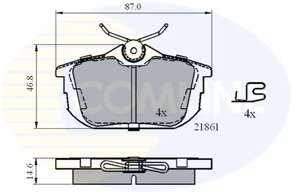 Comline - Гальмівні колодки до дисків COMLINE CBP3945 (фото 1)