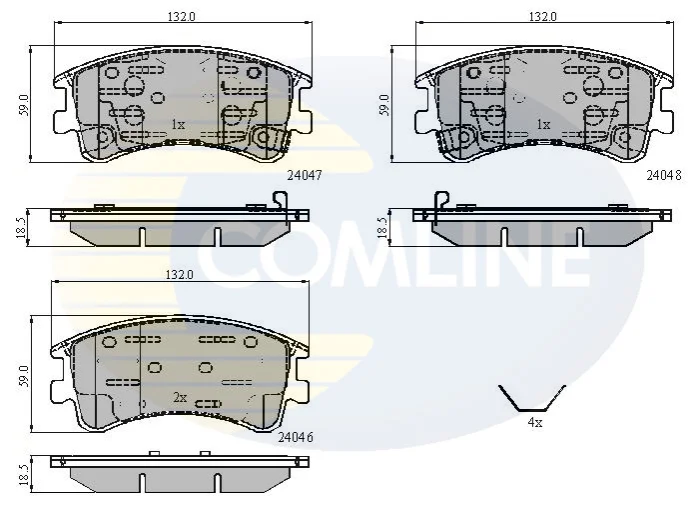 Comline - Гальмівні колодки до дисків COMLINE CBP3950 (фото 1)