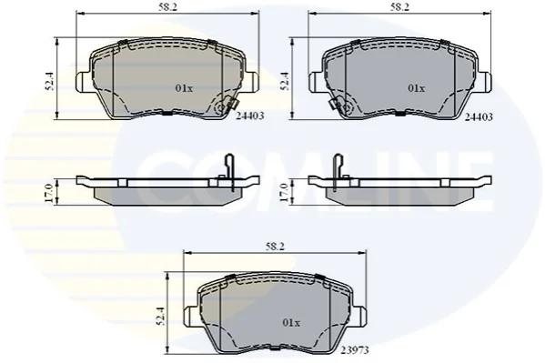 Comline - Гальмівні колодки до дисків COMLINE CBP3984 (фото 1)