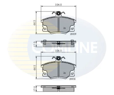 Comline - Гальмівні колодки до дисків COMLINE CBP4137