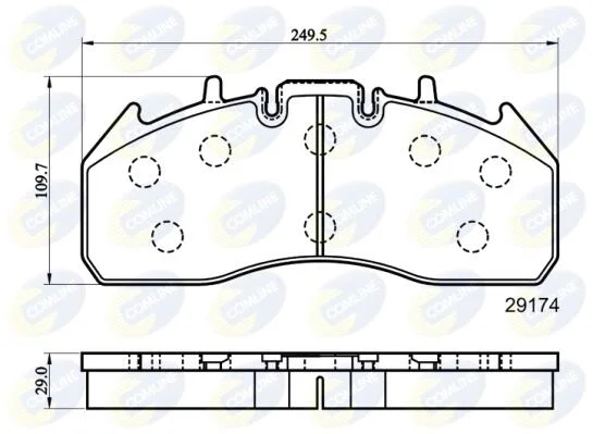 Comline - Гальмівні колодки до дисків COMLINE CBP9078MK (фото 1)