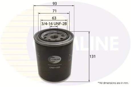 Comline - Фільтр оливи (аналог WL7118) COMLINE CNS11223