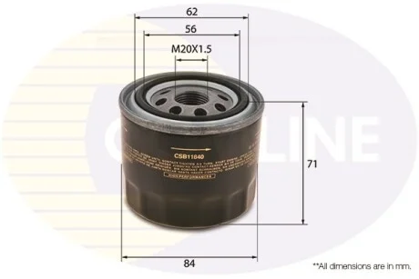 Comline - Фільтр оливи (аналог WL7171) COMLINE CSB11840