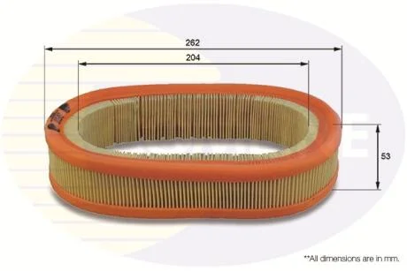 Comline Фільтр повітря (аналогWA6394) COMLINE EAF018