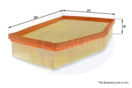 Фільтр повітря (аналог WA9492) COMLINE EAF614 (фото 1)