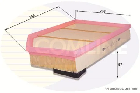 Comline Фільтр повітря (аналогWA9572) COMLINE EAF729