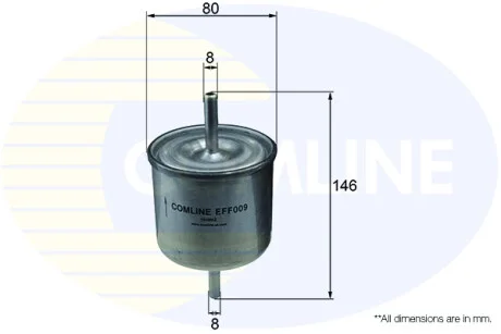 Comline - Фільтр палива (аналогWF8069/KL61) COMLINE EFF009