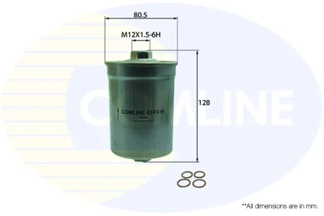 Comline - Фільтр палива (аналогWF8029/KL204) COMLINE EFF016
