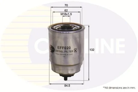 Comline Фільтр палива (аналог WF8049) COMLINE EFF020
