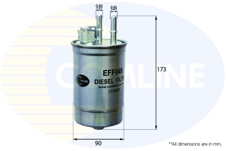 - Фільтр палива (аналогWF8197/KL173) COMLINE EFF049