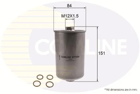 Comline Фільтр палива аналог WF8054) COMLINE EFF059