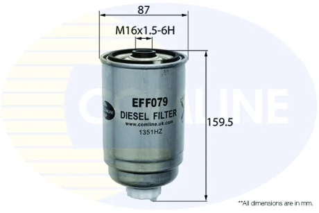 Comline - Фільтр палива (аналогWF8238/KC80) COMLINE EFF079