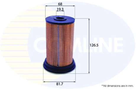 Comline - Фільтр палива (аналогWF8240/KX69) COMLINE EFF081