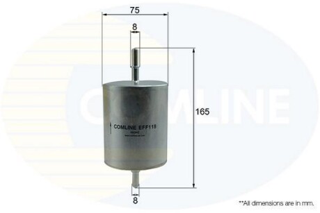 Фільтр палива (аналог WF8251) COMLINE EFF118