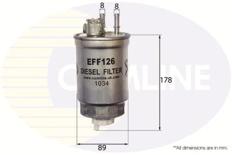 Comline Фільтр палива (аналог WF8262) COMLINE EFF126