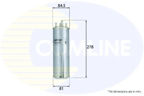 Comline - Фільтр палива (аналогWF8358/KL229/4) COMLINE EFF149