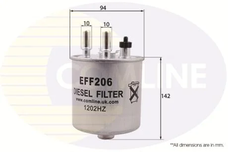 Comline Фільтр палива (аналог WF8410) COMLINE EFF206