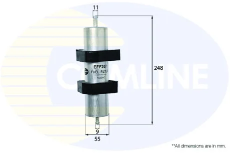 Comline - Фільтр палива (аналогWF8412/KL596) COMLINE EFF207