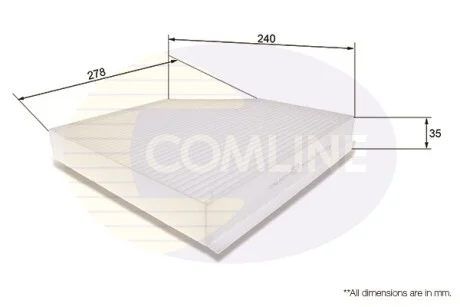 Comline - Фільтр салону (аналогWP9328/LAK386) COMLINE EKF106