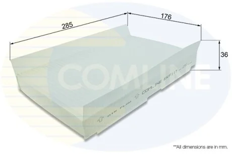 Comline - Фільтр салону (аналогWP9112/LA138) COMLINE EKF117