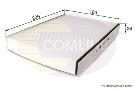 Comline - Фільтр салону (аналогWP9110/LA169) COMLINE EKF121