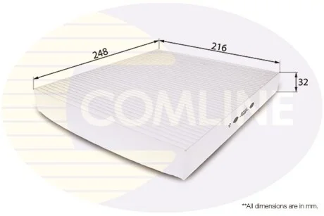 Comline - Фільтр салону (аналогWP9036/LA120) COMLINE EKF122