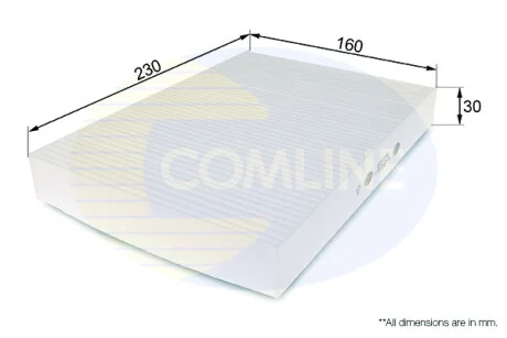 Comline - Фільтр салону (аналогWP6928/LA87) COMLINE EKF124