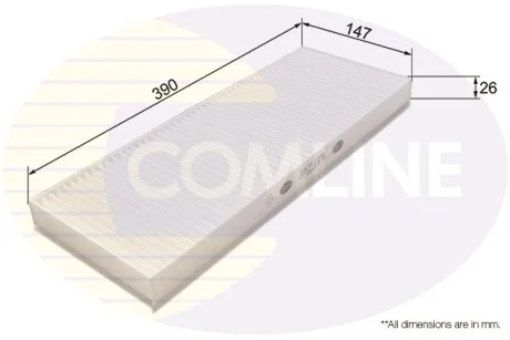 Comline - Фільтр салону (аналогWP6808/LA45) COMLINE EKF125