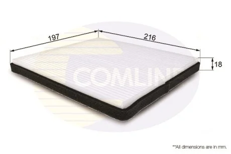Comline - Фільтр салону (аналогWP9192/LA109) COMLINE EKF126